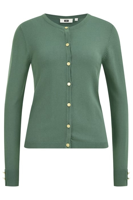 KNITTED CARDIGAN MOSS GREEN 4