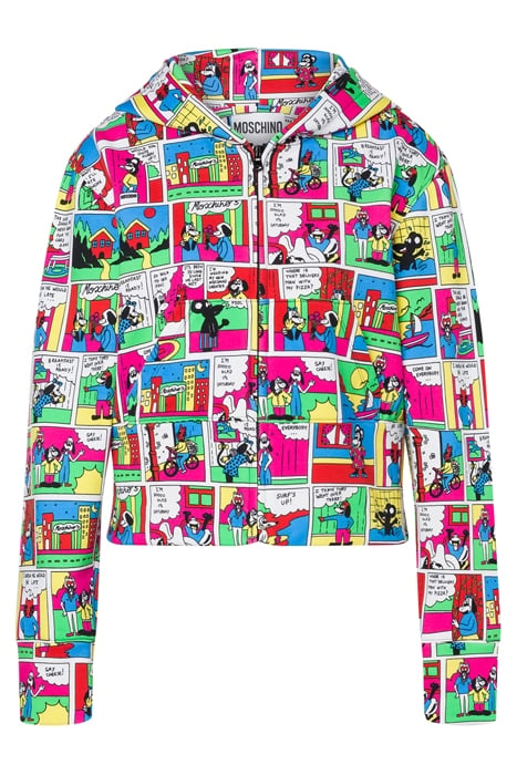 MOSCHINO COMICS COTTON SWEATSHIRT MULTICOLOR 3
