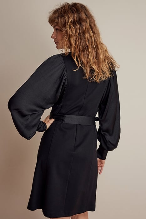 DRESS PUNTO MILANO BLACK 2