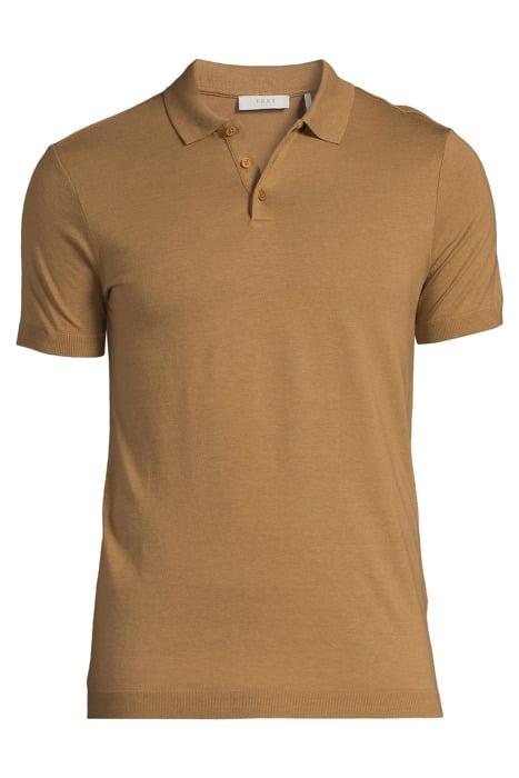 CAPPUCCINO COTTON MODAL POLO SHIRT CAPPUCINO 3
