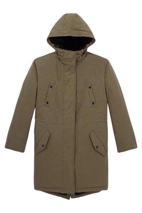 FAUX SHEEP LINED PARKA ALGUE 1