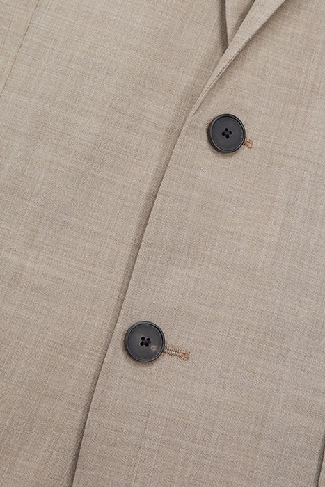2 BUTTON SUIT JACKET BEIGE MELANGE 2
