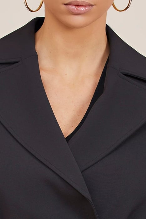 SCARLETT AUSTIN WRAP JET BLACK COAT 4