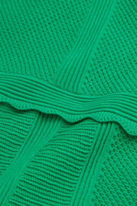 SHORT SLEEVELESS KNIT DRESS GREEN 6