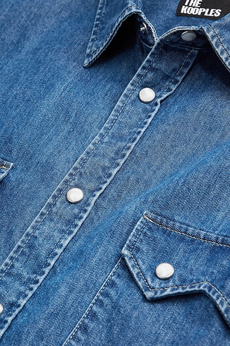 WESTERN BLUE DENIM SHIRT BLUE DENIM 7