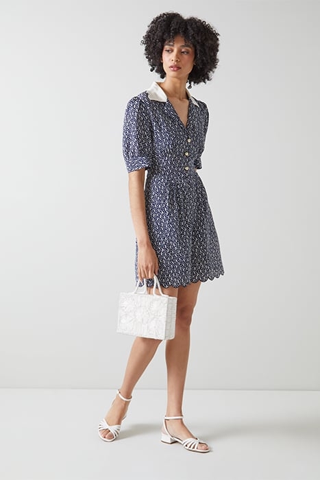 DR LITA - SAIL BOAT PRINT NAVY/CREAM 4