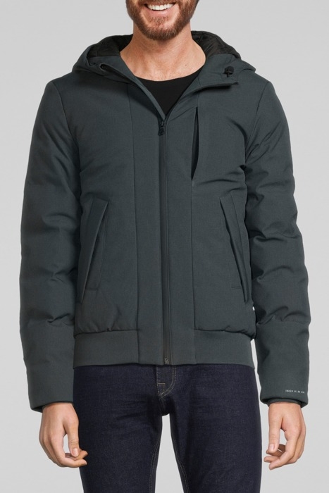 TARMAC NYLON WATERPROOF BREATHABLE PADDED JACKET BITUMEN 1