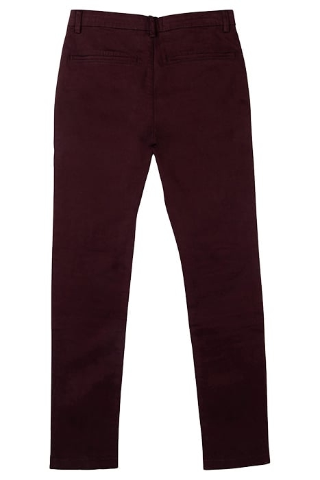 BURGUNDY SLIM CHINOS BURGUNDY 2