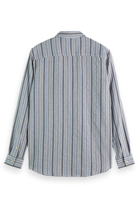 LIGHTWEIGHT DOBBY STRIPE SHIRT BLUE STRIPE 2