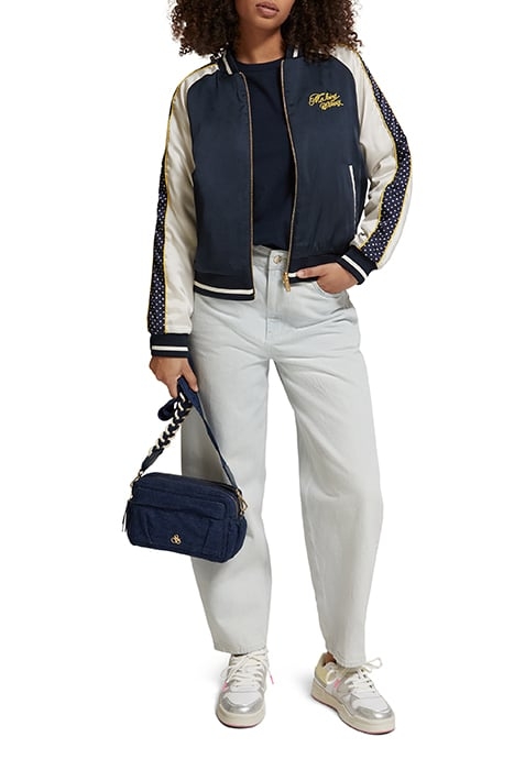 EMBROIDERED BOMBER WITH CONTRAST DETAIL NIGHT 3