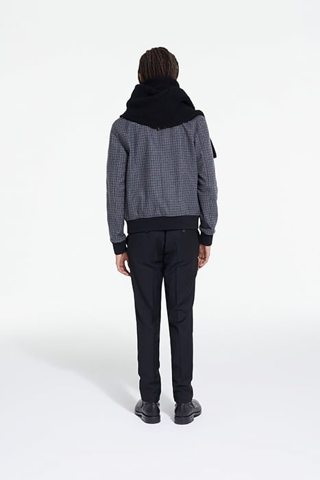 ZIPE JACKET WITH BACK POCKETS GREY BLACK 4