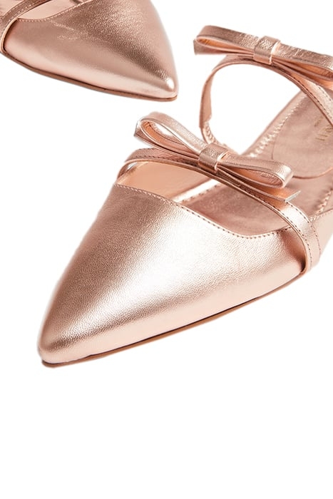 ARIELLA - FLAT MULE WITH PALE ROSE 4