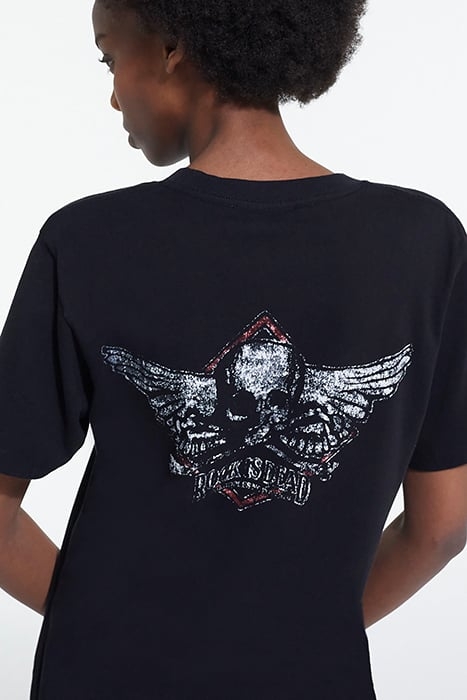 MC ROCK IS DEAD T-SHIRT BLACK WASHED 5