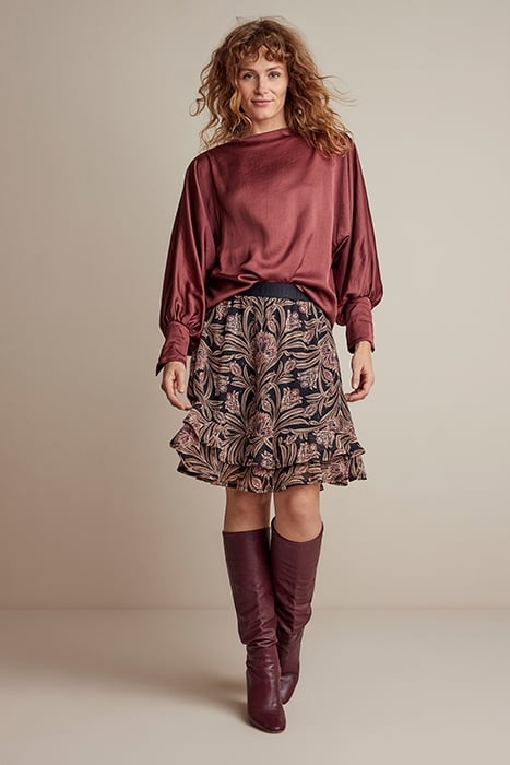 SKIRT FLOWERS PRINTED MULTICOLOUR 1