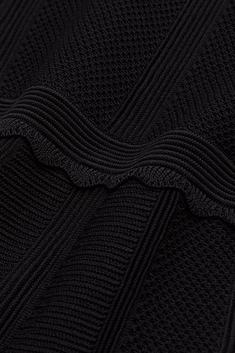 SHORT SLEEVELESS KNIT DRESS BLACK 2