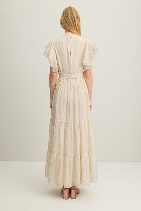 LIV JAQUARD MAXI DRESS CREAM 3