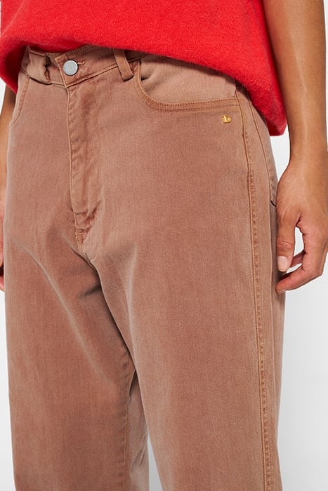 EASY TWILL PANTS SADDLE BROWN 5