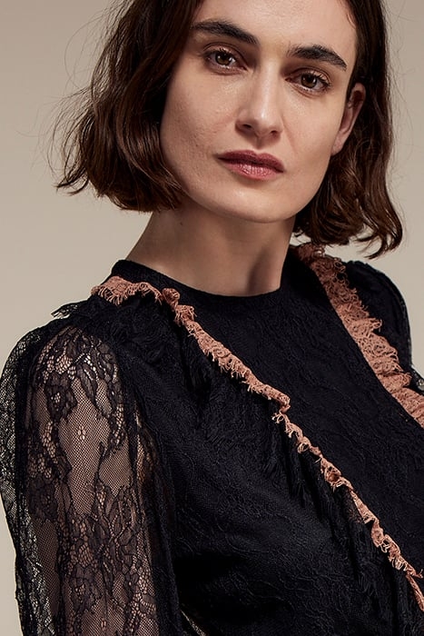 JERSEY TOP COLORCOMBO LACE MIX BLACK 7