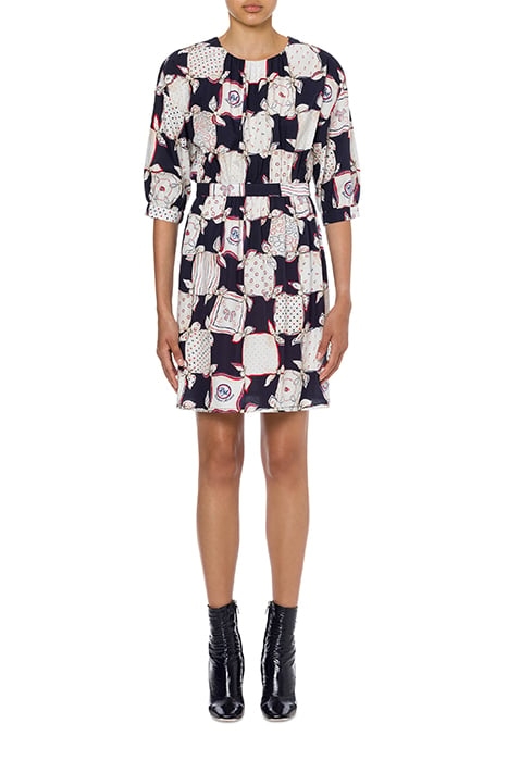 SAILOR HANDKERCHIEFS COTTON POPLIN DRESS WHITE 1