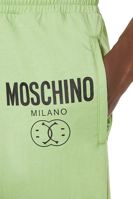 DOUBLE SMILEY® LOGO TECHNICAL NYLON JOGGERS GREEN 4