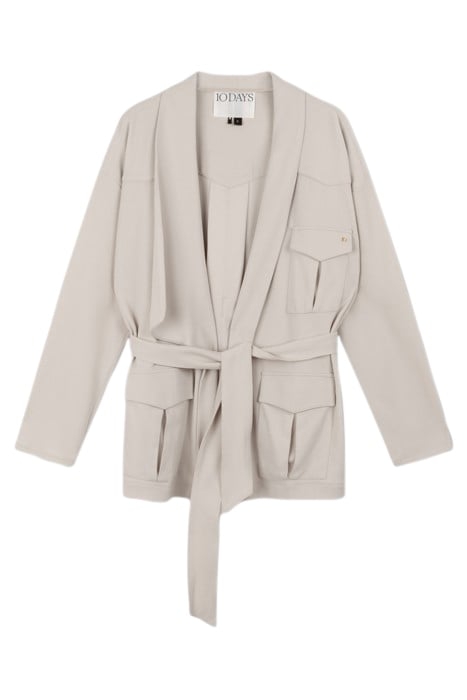 WORKER JACKET CREPE LIGHT SAFARI 3