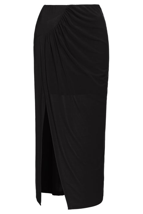 LENINGRADO GONNA JERSEY FLUIDO DRAPPEGGIATO BLACK 3