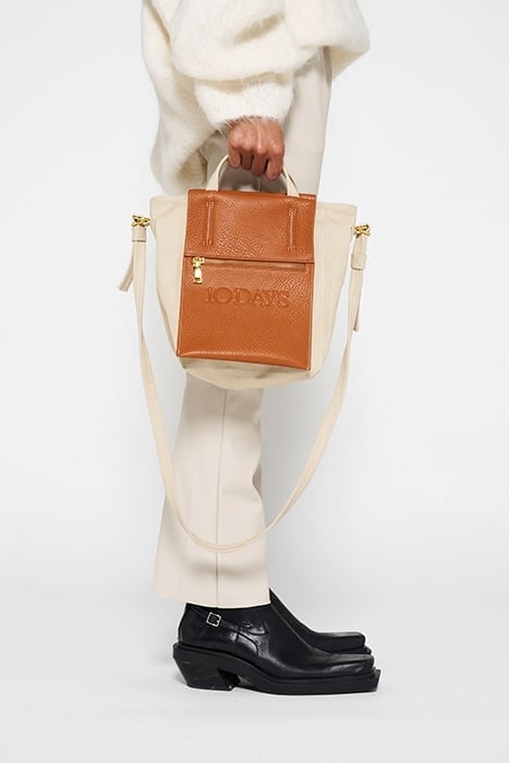 MINI BOX BAG SADDLE BROWN 2