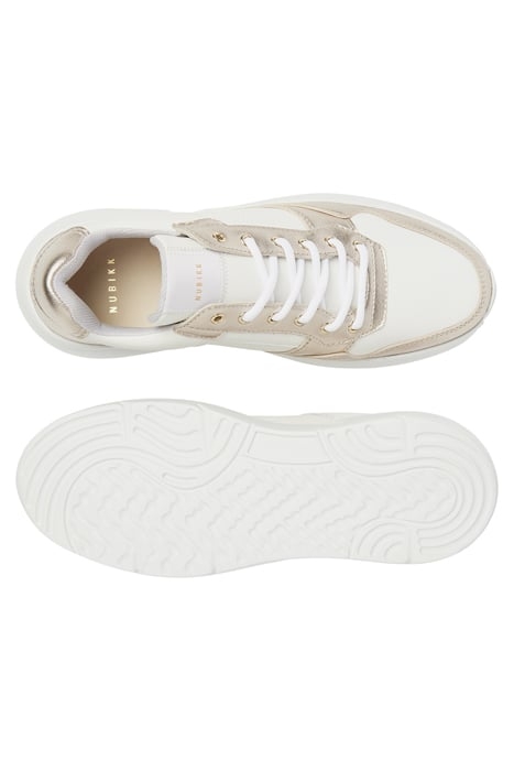 ROQUE ROAD WAVE (L) WHITE LEATHER - GOLD 4