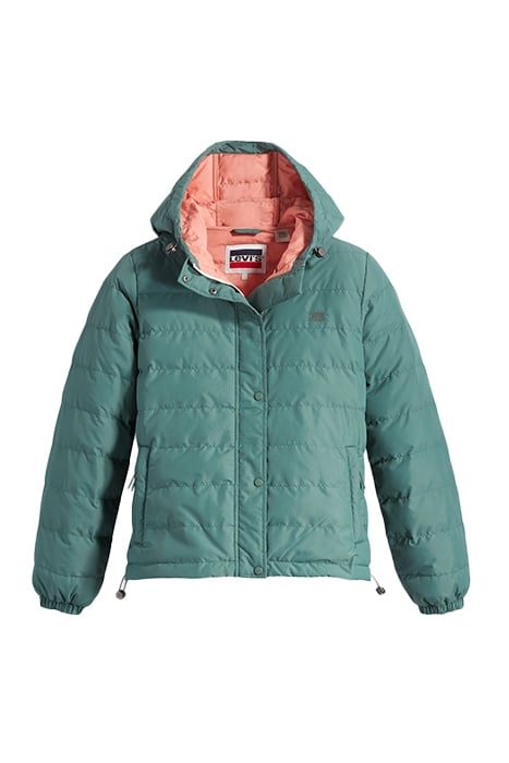 EDIE PUFFER JACKET IN TEAL 3