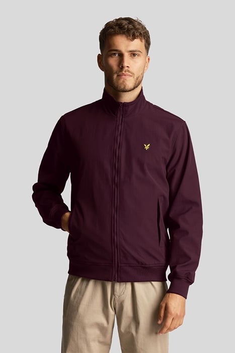 MESH BACKED FUNNEL NECK JACKET BURGUNDY 1
