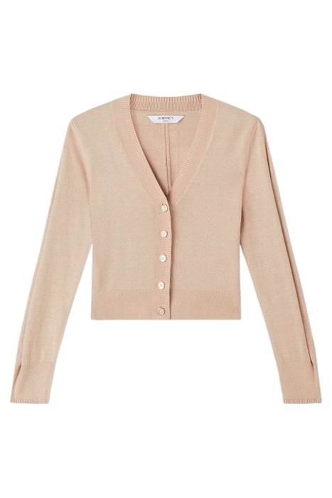 CD COCO-V NECK SLIM CARDI SAND 3