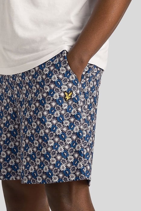 FLORAL PRINT RESORT SHORT DARK NAVY 5