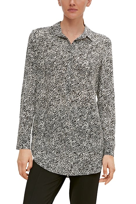 COMMA BLOUSES GREY/BLACK 1