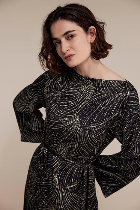 25YEARS: DRESS SEQUINS PRINT BLACK 4