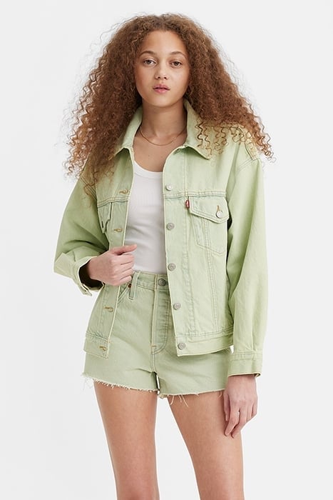 90S DENIM JACKET GREEN 5