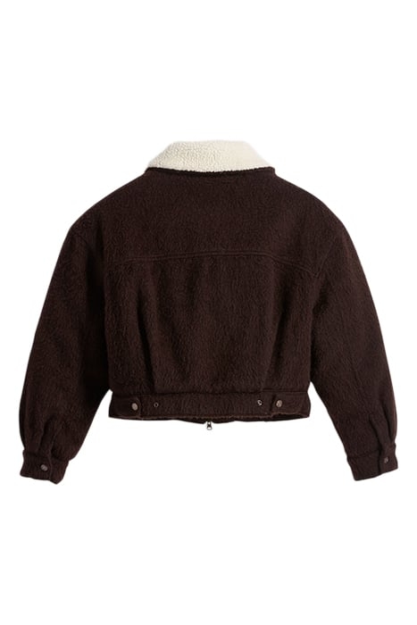 BABY FAUX FUR JACKET BROWN 5