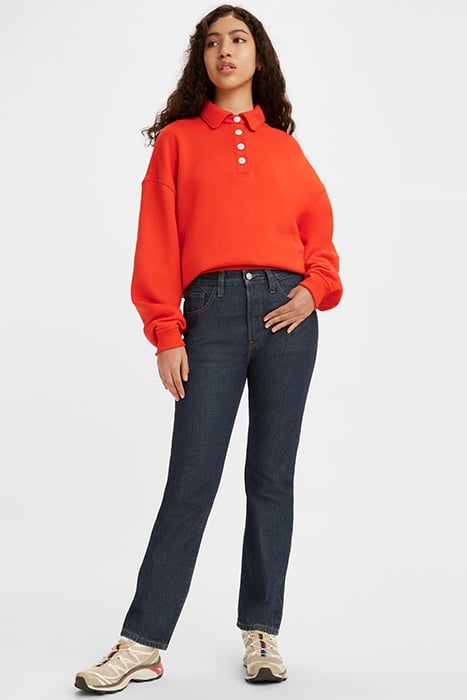 501 STRAIGHT JEANS NAVY 5