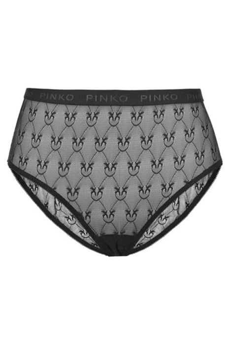 INCANTO SLIP PIZZO INDEMAGLIATO JACQUARD C/LOGO BLACK 3