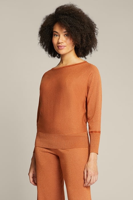 LUREX ECOVERO™ VISCOSE SWEATER ORANGE 1