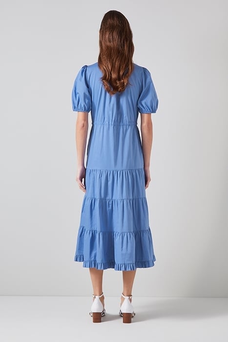 HEDY TIERED MIDI DRESS LIGHT BLUE 2