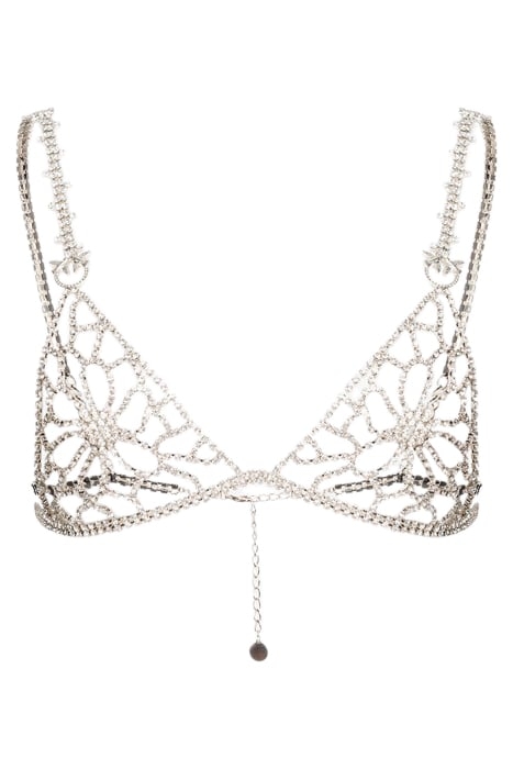 ROCHELLE TRIANGOLO CATENA STRASS NICKEL/CRYSTAL 3