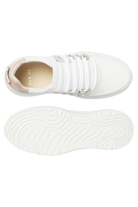 ROQUE ROMAN (L) WHITE LEATHER - NUDE 4