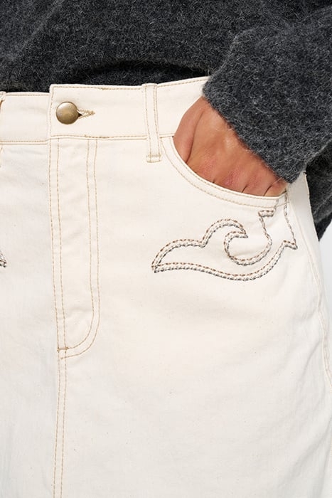 WESTERN MINI SKIRT ECRU 6