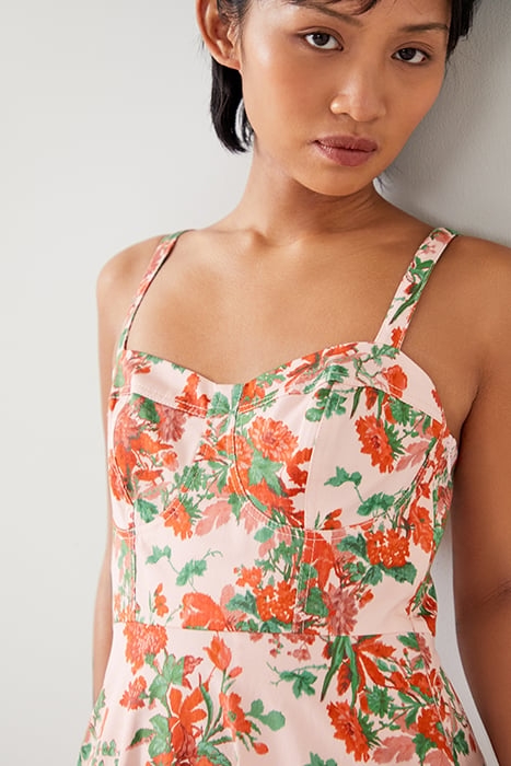 LUCY NEON MIDI DRESS PINK 3