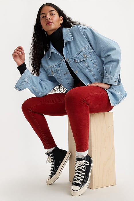 721 SKINNY JEANS RED 7