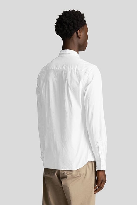 LS SLIM FIT POPLIN SHIRT WHITE 2