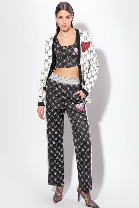 IRRIVERENTE TOP PUNTO STOFFA JACQUARD LOGO CON PATCH RICAMAT 5