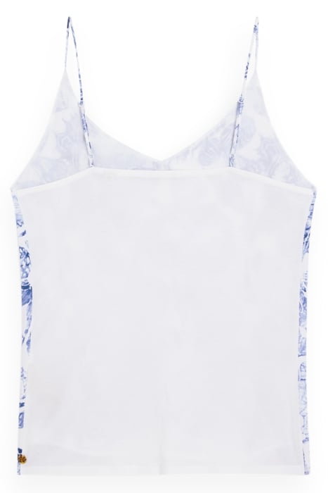 CAMISOLE WOVEN FRONT JERSEY BACK SHELL BATIK BLUE 2