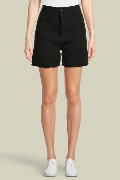 MAYA SHORT 6649 LINEN COLOUR BLACK 1