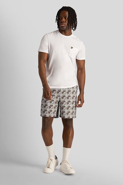 FLORAL PRINT RESORT SHORT GUNMETAL 4